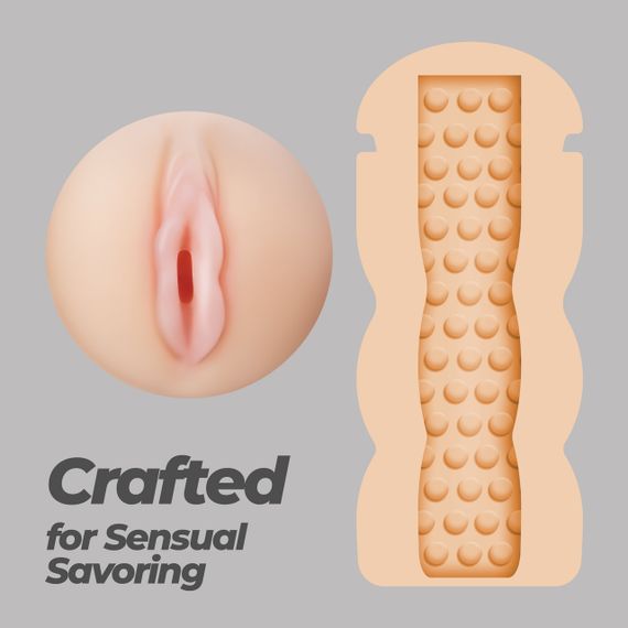 Портативний мастурбатор вагіна CRUSHIOUS FAPPUCINO у вигляді стаканчика кави, з кришкою Sex Aura | Зображення 5