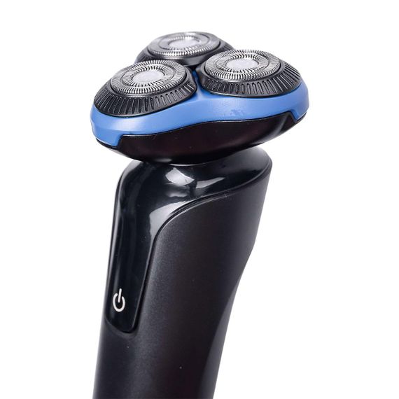Електробритва 5 Вт 800 mAh бритва електрична бездротова з 3 голівками для гоління Синя Sokany SK-16038BL | Зображення 4