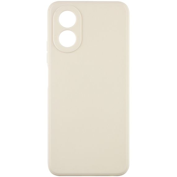 Силиконовый чехол Candy Full Camera для Oppo A58 4G Бежевый / Antique White