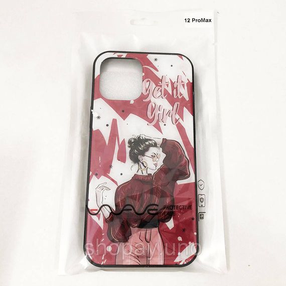 Чохол Apple Iphone 12 Pro Max. Get it girl! червоний | Зображення 1