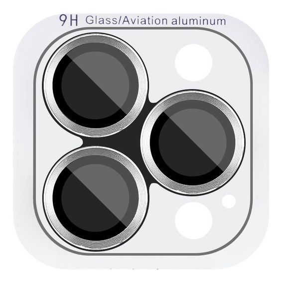 Захисне скло Metal Classic на камеру (у упак.) для Apple iPhone 16 Pro (6.3") / 16 Pro Max (6.9") Срібний / Silver
