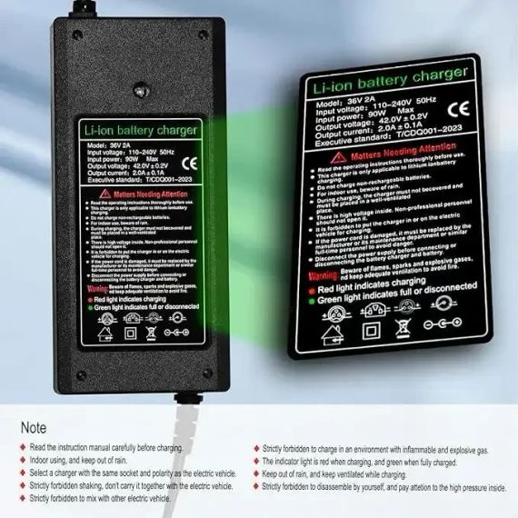 Зарядний пристрій Fongke 36V 2A для електросамокатів Ninebot і Xiaomi — швидкий універсальний | Зображення 4