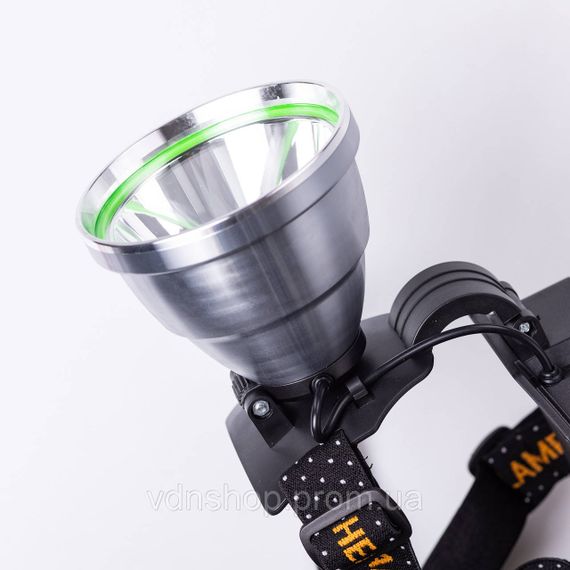 Налобный фонарь аккумуляторный с быстрой зарядкой 16х10х13 см LED зарядка от солнечной панели HP-JG-5 | Зображення 1