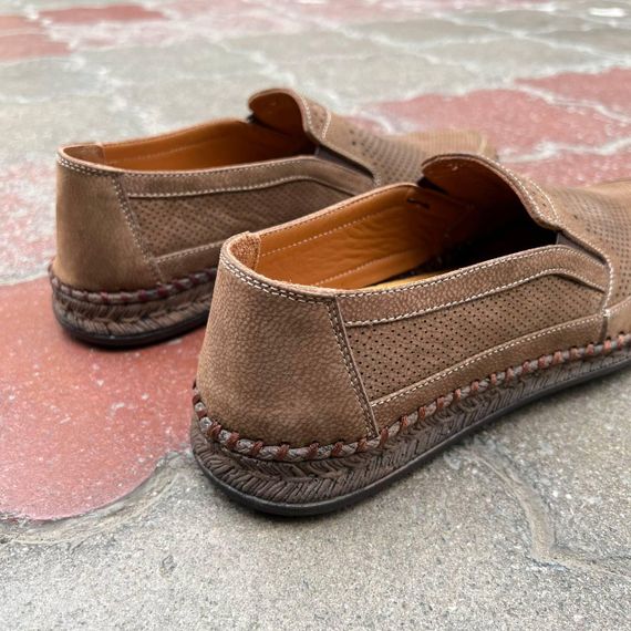 Турецкие мокасины коричневого цвета 40 размер | Зображення 3
