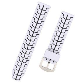 Силиконовый ремешок Primo Splint для часов Garmin Vivoactive 4 - White&Black