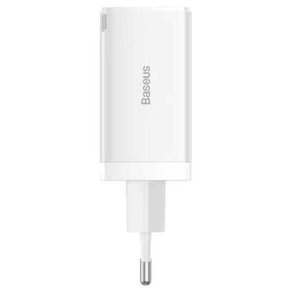 МЗП Baseus GaN5 Pro 65W 2Type-C+USB 100W EU (CCGP12020) White | Зображення 1