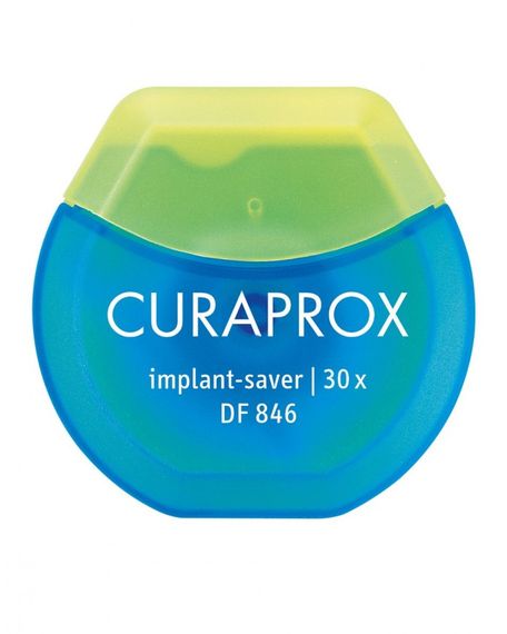 Нитка міжзубна нейлонова Curaprox DF 846 "Implant-saver" 30 м