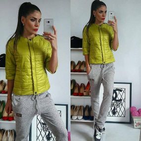 Жіноча демісезонна куртка, арт. 201, яблуко