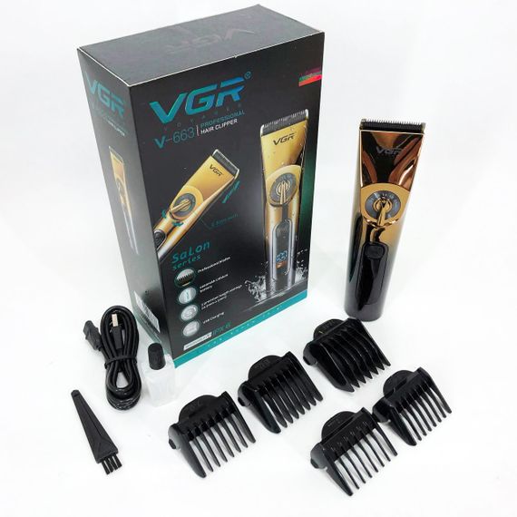 Професійна бездротова машинка для стрижки VGR V-663 тример для волосся, бороди та вусів | Зображення 8