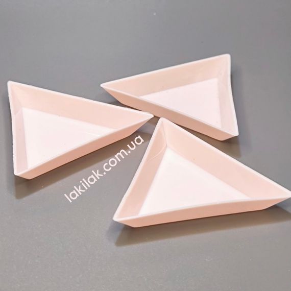 Пластиковый треугольник для страз и декора (розовый)