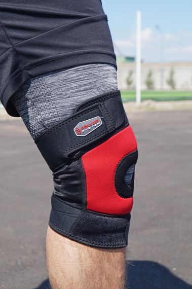 Наколінник Павер сістем PS-6012 Neo Knee Support Black/Red (1шт.) L | Зображення 2