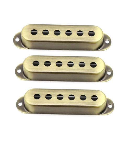 Металеві кришки синглів SSS для електрогітари Fender Stratocaster Ibanes Shur LTD ESP перелив | Зображення 1