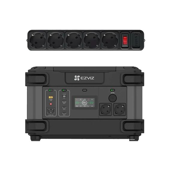 Ezviz CS-PS1300 (CN066) (FR) 2000 Вт + сетевой фильтр Gembird SPG5-G-6B Портативне джерело живлення