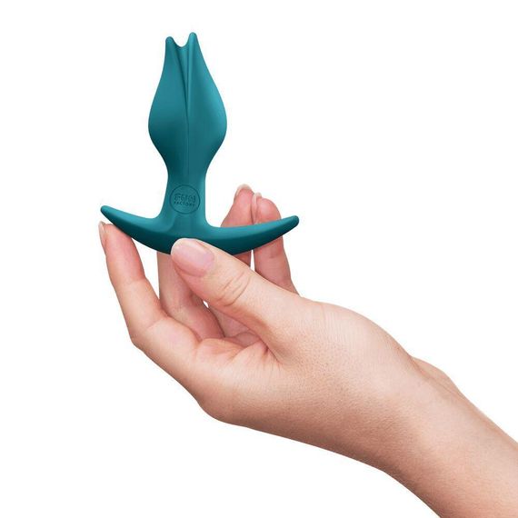 Анальная пробка Fun Factory BOOTIE FEM Bottle Green, в виде бутона, диаметр 2,9 см, тонкий ограничитель Sex Aura | Зображення 4