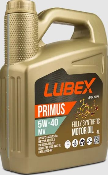 Моторна олива LUBEX PRIMUS MV 5w40 4л синтетична