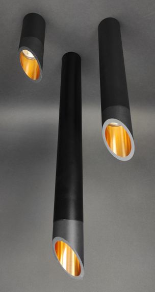 Люстра стельова на 1 лампочку 27616 Чорний 19х6х6 см. | Зображення 4