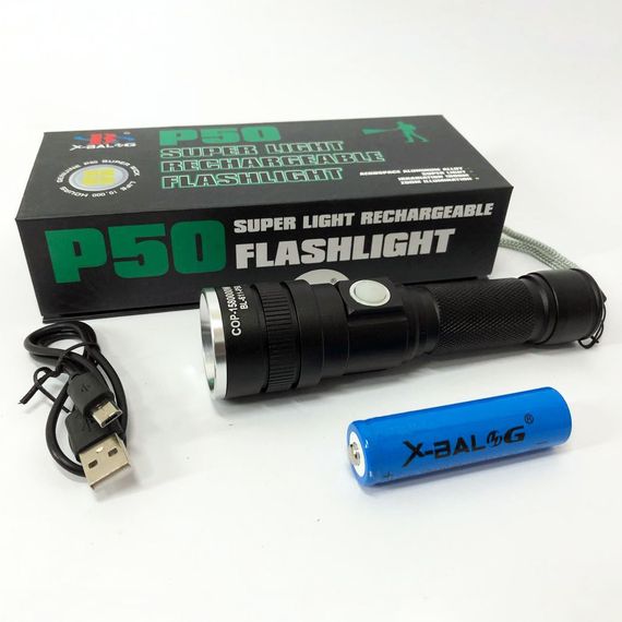 Ліхтар акумуляторний Bailong BL 611-P50, Ліхтарик поліс, Тактичний ліхтар, Ручний ліхтарик led | Зображення 4