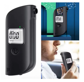 Алкотестер з LCD дисплеєм від батарейок / Тестер на алкоголь / Алкометр / Алкотестер портативний