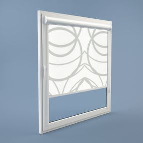 Рулонна штора Rolets Геометрія 2-52821-875 87.5x170 см закритого типу Біла