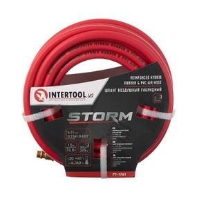 Шланг гібридний, професійний STORM, 20 атм, 10 м, 6*11 мм INTERTOOL PT-1761