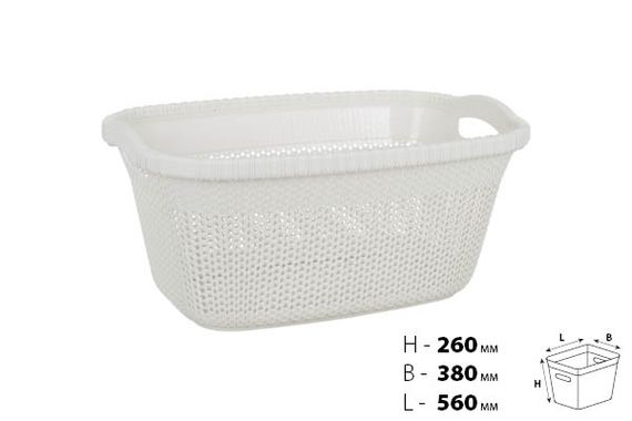 Кошик для білизни VIOLET HOUSE WHITE Віолетта | Зображення 1