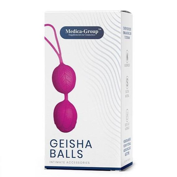 Вагінальні кульки гейші Medica Group Geisha Balls, фіолетові, 3.6 см Sex Aura