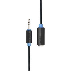 Кабель мультимедийный подовжувач Jack 3.5mm папа/Jack 3.5mm мама 1.5m Prolink (PB106-0150) (PB106-0150)