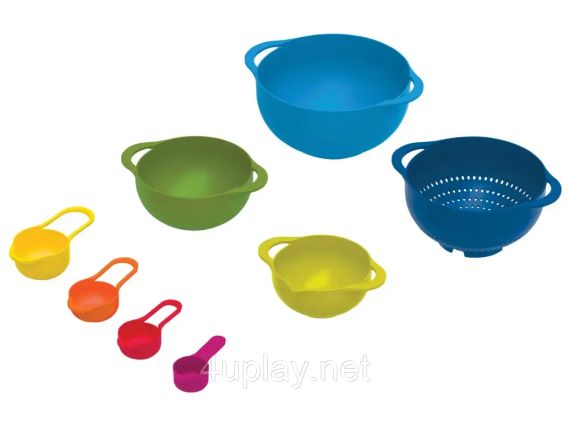 Набор мисок для приготовления пищи Joseph Joseph DUO из 8 предметов Джозеф Джозеф 40115 Оригинал | Зображення 3