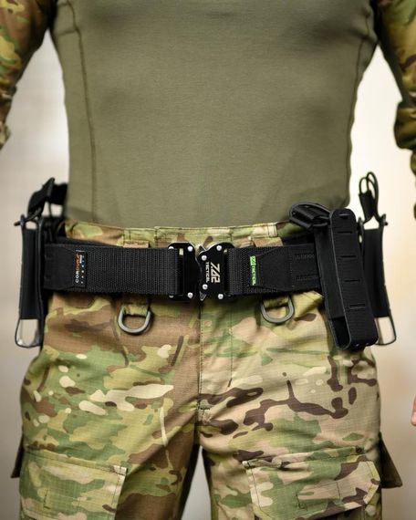 Тактичний пояс з підсумками battle belt розвантажувальний ремінь для військових спорядження з системою MOLLE