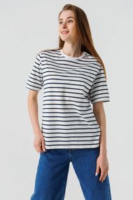 Футболка з візерунком жіноча Pepper mint BX-20 XL Біло-синій (2000990472564)