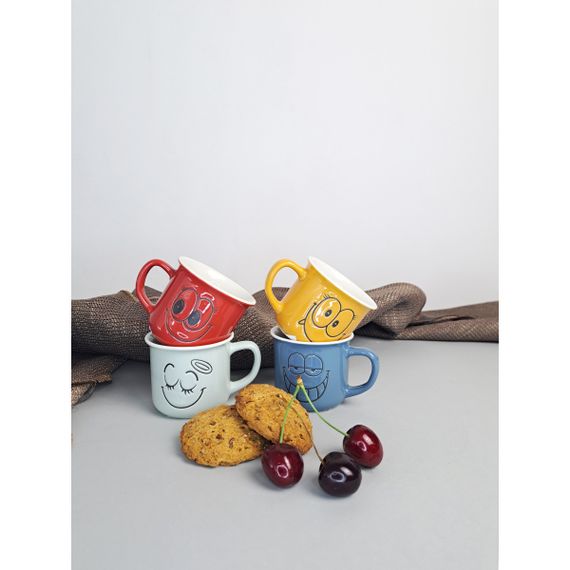 Чашка VT-C-118110 Кумедні смайлики 110 мл Vittora | Зображення 1