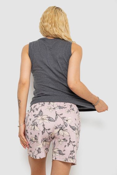 Пижама женская с принтом, цвет серый, 243R9623 | Зображення 3