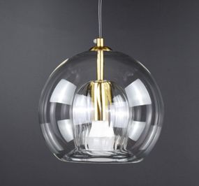 Люстра підвісна на 1 лампочку 27549 Латунь 25-200х25х25 см.