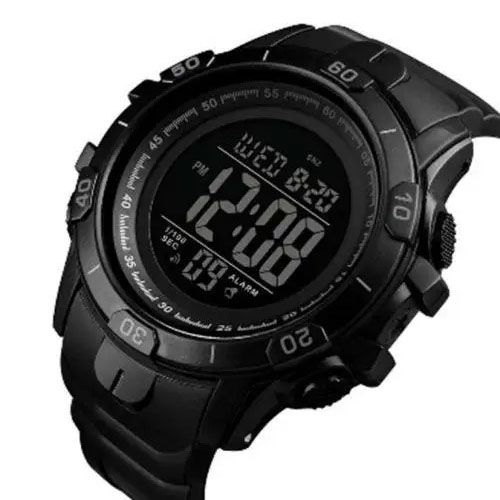 Годинник наручний чоловічий SKMEI 1475BK BLACK, військовий тактичний годинник. Колір: чорний | Зображення 3