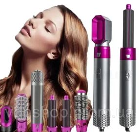 Стайлер 5в1 Hot Air Styler для різних типів волосся з функціями надання об'єму, випрямлення, укладання