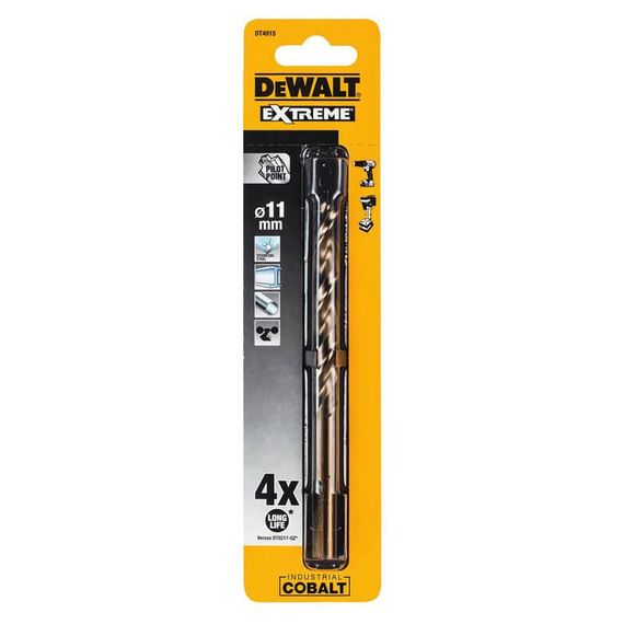 Свердло по металу 11мм EXTREME Industrial Cobalt DeWALT DT4915