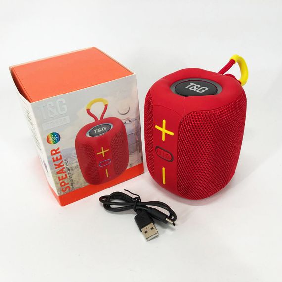 Портативна Bluetooth колонка TG658 8W з RGB підсвічуванням. GK-225 Колір: червоний | Зображення 1