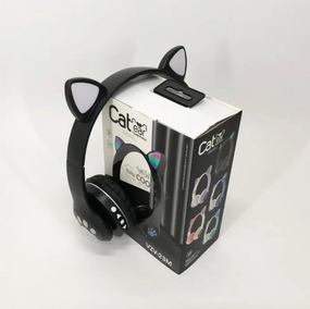 Бездротові навушники Cat Ear RGB VIV-23M (Чорний)