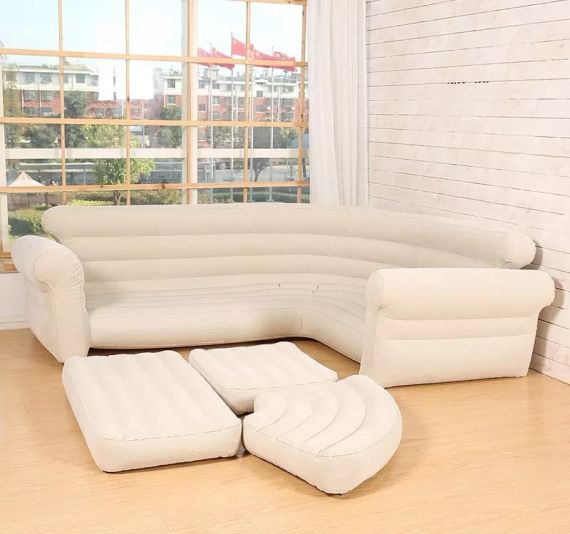 Надувний кутовий диван INTEX 257х203х76 см, (68575) | Зображення 2