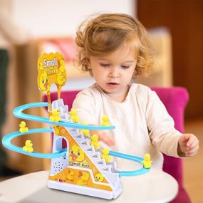 Игровой центр горка-трек с подъемником Small-Duck интерактивная игрушка скользящие утки с музыкой