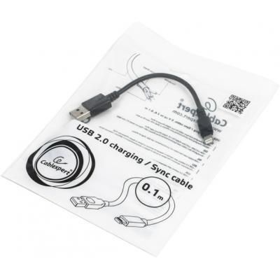 Дата кабель USB 2.0 AM to Lightning 0.1m Cablexpert (CC-USB2-AMLM-0.1M) | Зображення 1