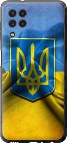 Чехол на Samsung Galaxy A22 A225F Флаг и герб Украины 1 "375u-2270-17620"