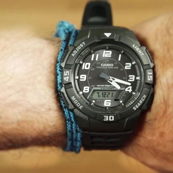 Наручні чоловічі годинники електронні круглі оригінал з Японії Casio Collection AQ-S800W-1BVEF | Зображення 2