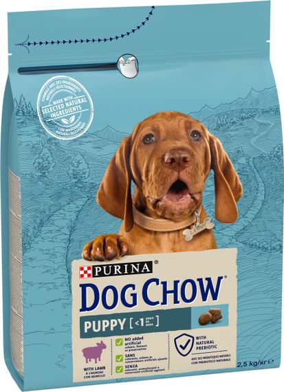 Сухой корм для щенят с ягненком Dog Chow Puppy Lamb 2.5 кг | Зображення 1