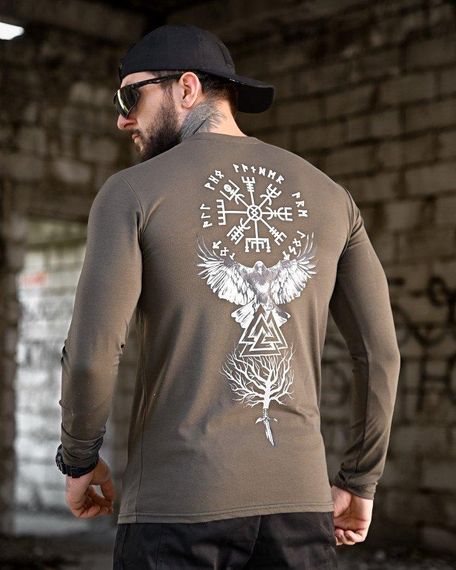 Мілітарі Лонгслів Руни хаки ПП7876