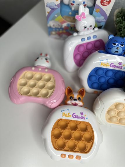 Іграшка-антистрес Pop it PRO Bear Blue / Електронна приставка консоль для дітей | Зображення 3