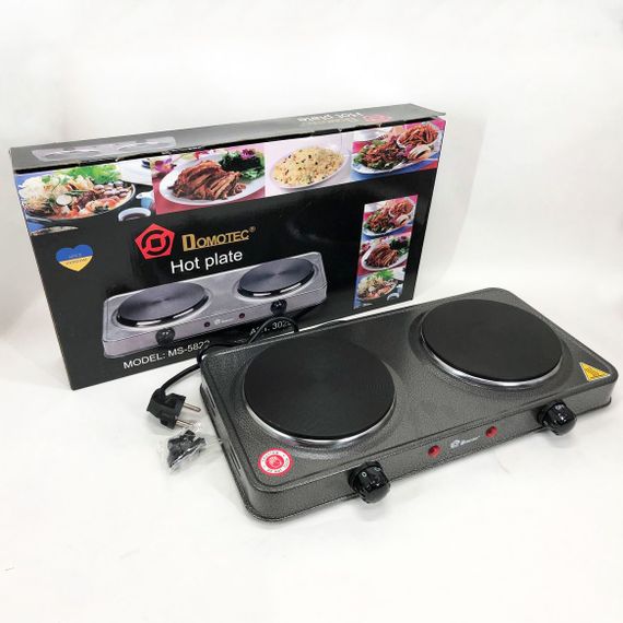 Бытовая электроплитка Domotec MS-5822 / Переносная настольная электроплита / Мощная CB-154 настольная | Зображення 3