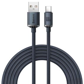 Дата кабель Baseus Crystal Shine Series USB to Type-C 100W (2m) (CAJY00050)