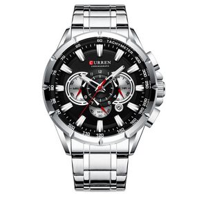Curren 8363 Silver-Black