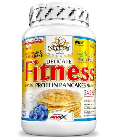 Замінник харчування Amix Nutrition Mr.Popper´s Fitness Protein Pancakes 800 g /13 servings/ Blueberry Yogurt
